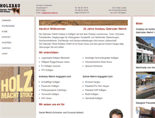 Tablet Screenshot of holzbau-wehrli.ch